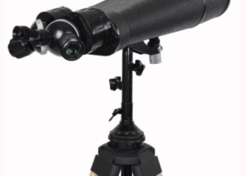 Jumelles d&rsquo;astronomie géantes bi-oculaires 25-40×100 DIGITAL OPTIC EGEON avec trépied en bois