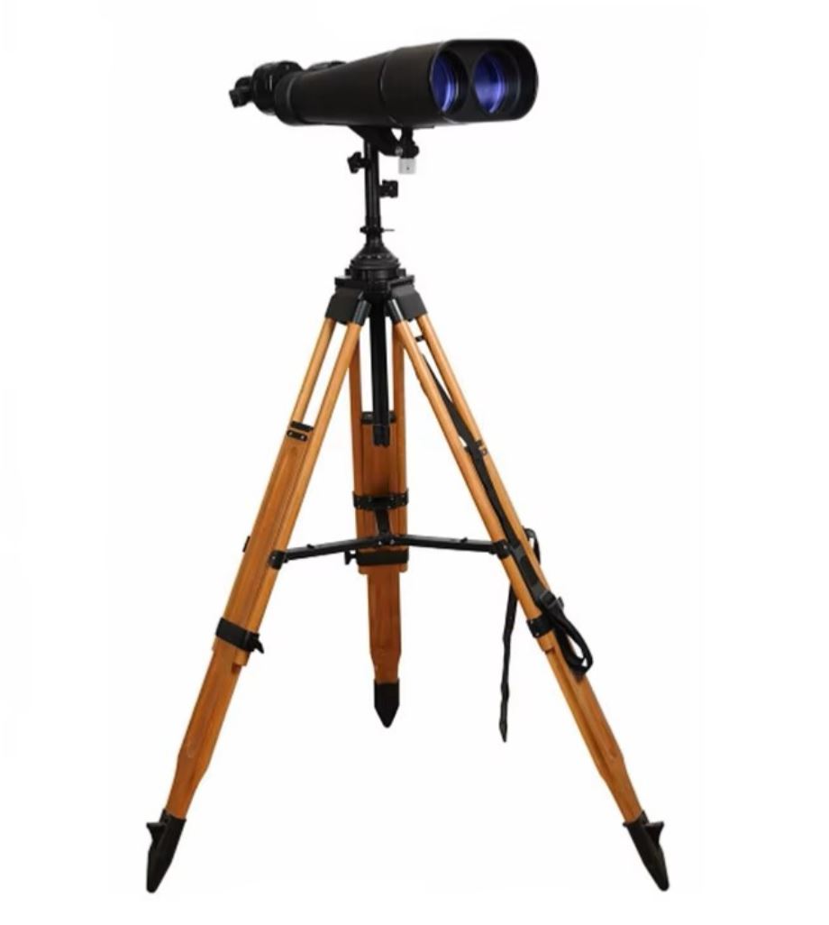 Jumelles d'astronomie géantes bi-oculaires 25-40x100 DIGITAL OPTIC EGEON avec trépied en bois – Image 9