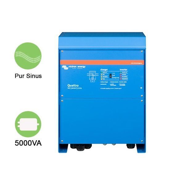 Victron Energy - Convertisseur-chargeur Pur Sinus Quattro 12V/5000VA/220-100A – Image 3
