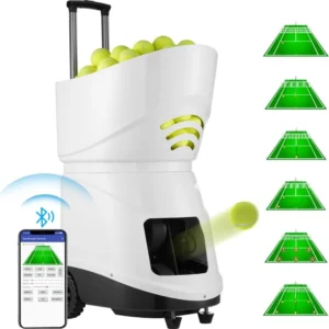 Machine à balles de tennis - 125 km/h - 150 balles - Portable