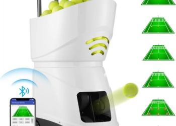 Machine à balles de tennis – 125 km/h – 150 balles – Portable