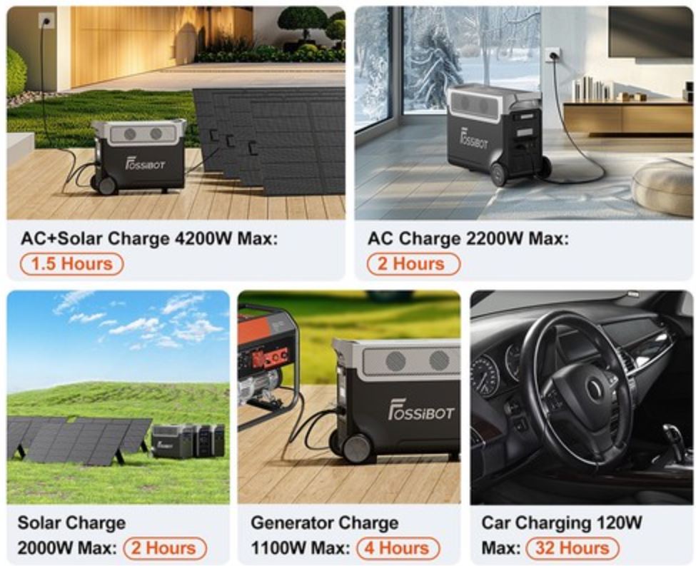 Centrale électrique portable FOSSiBOT F3600 Pro – Image 10