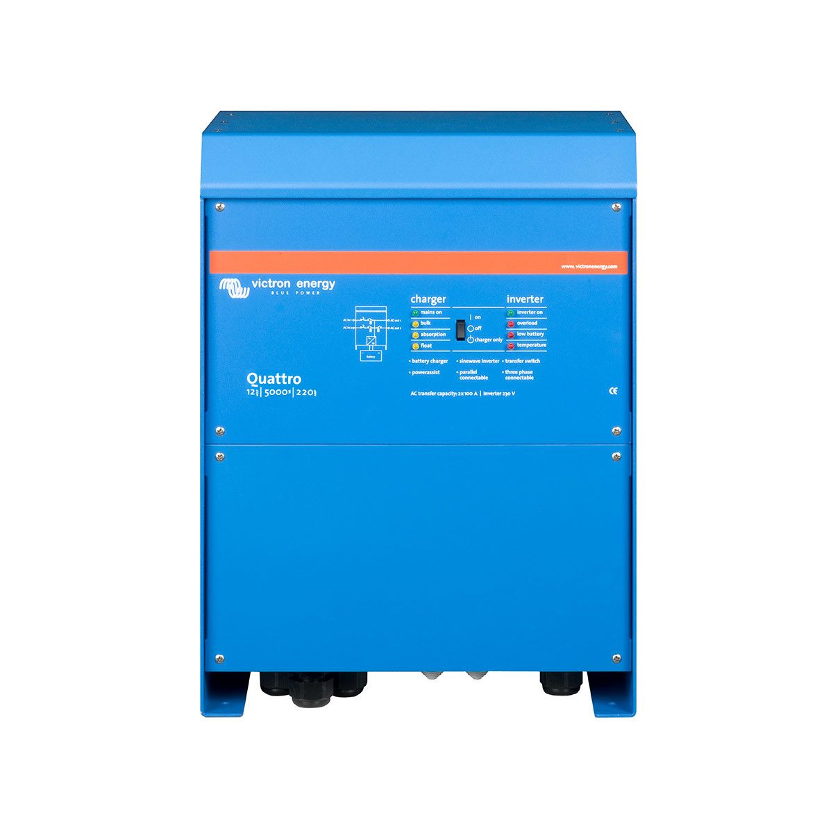 Victron Energy - Convertisseur-chargeur Pur Sinus Quattro 12V/5000VA/220-100A – Image 2