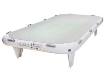 Plateforme gonflable bateau Yachtbeach 4.1 Diamond Pearl White