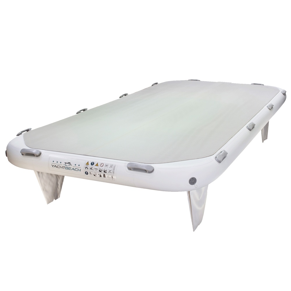 Plateforme gonflable bateau Yachtbeach 4.1 Diamond Pearl White