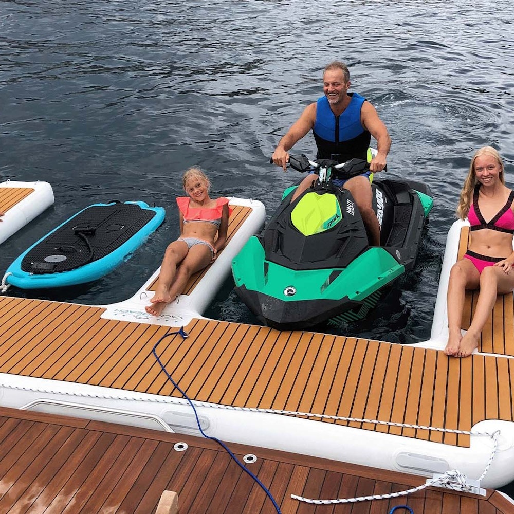 Plateforme gonflable bateau Yachtbeach jet ski Duo – Image 4