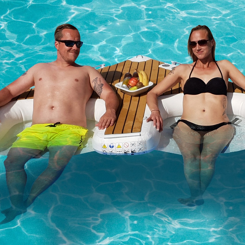 Plateforme gonflable bateau Yachtbeach Duo scooter sous marin – Image 3