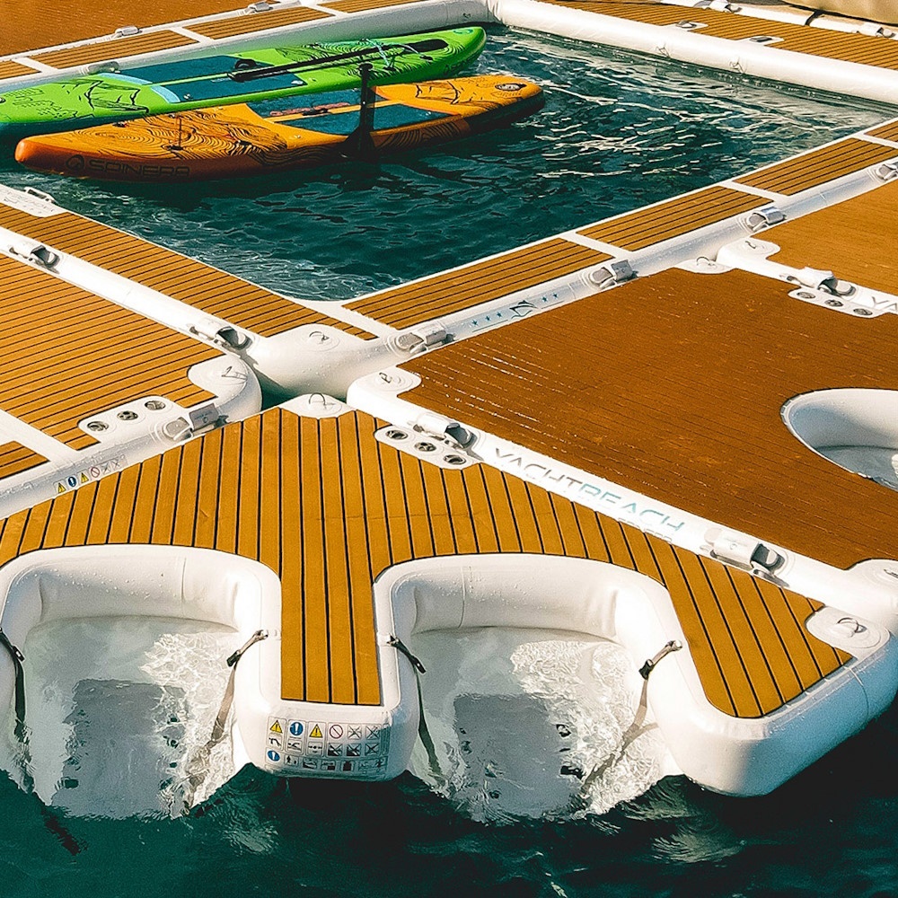 Plateforme gonflable bateau Yachtbeach Duo scooter sous marin – Image 4