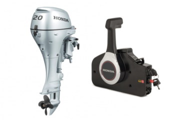 HONDA BF20 SRTU / arbre court / démarrage électrique / commande déportée / trim