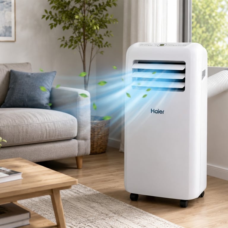 Haier - Blanc - Climatiseur Mobile 12000 Btu - Froid & Chauffage – Image 2