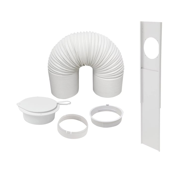 Bodner - Kuban 9000 BTU + kit d'installation - Climatiseur mobile, 3 vitesses, 20 m2, blanc (H. 71,5 x l. 44 x P. 33,5 cm) – Image 4