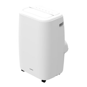 Bodner - Kuban 9000 BTU + kit d'installation - Climatiseur mobile, 3 vitesses, 20 m2, blanc (H. 71,5 x l. 44 x P. 33,5 cm)