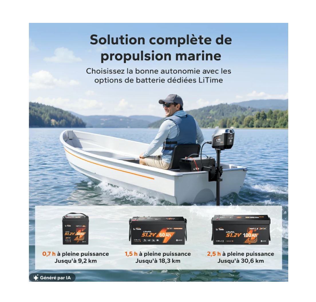 Moteur hors-bord électrique Argoseeker A2 48V 2000W – Image 10