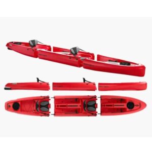 Kayak Mojito Duo sit-on-top modulable ROUGE